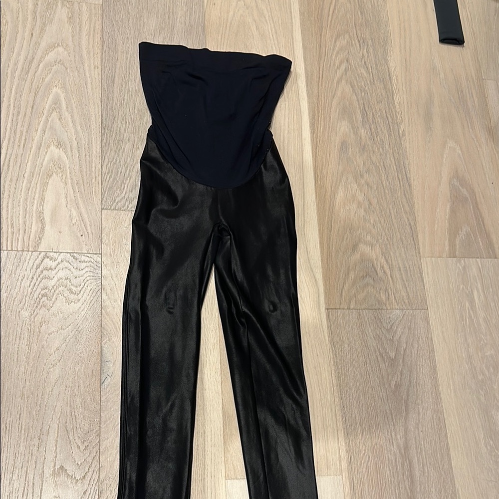Spanx Maternity Faux Leather Leggings